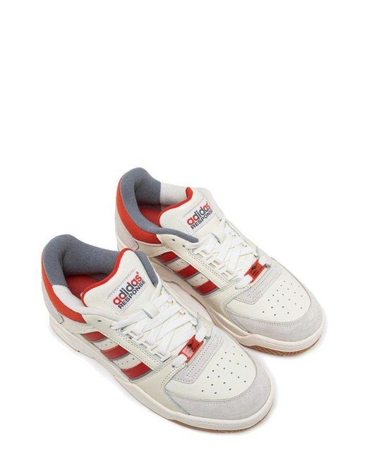Adidas Originals White Torsion Tennis Low-top Sneakers for men