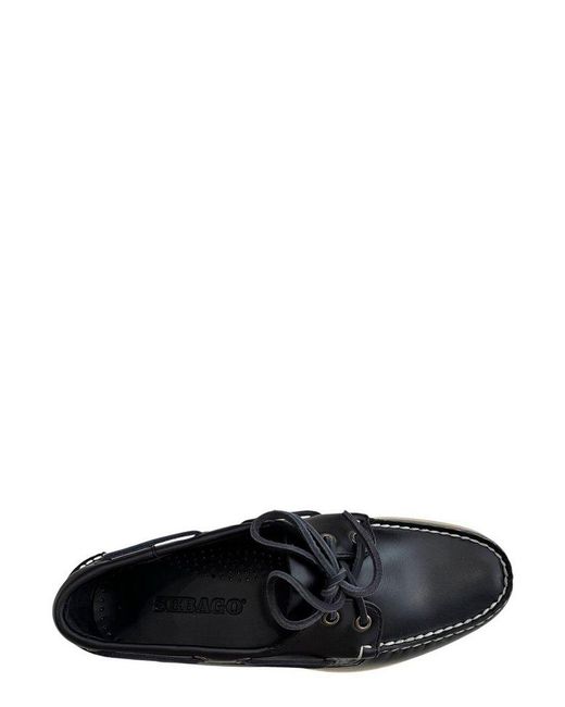 Sebago Black Docksides Portland Portland Lace-Up Shoes for men