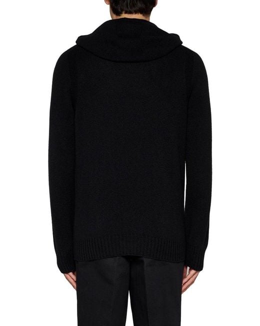 D4.0 Blue Hooded Pullover Sweater for men