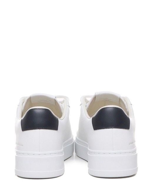Crime London White Extralight Lace-Up Sneakers for men