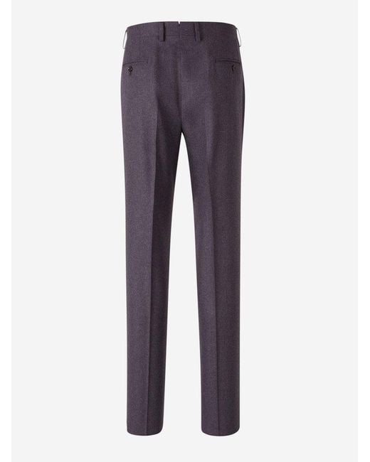 Lardini Blue Wool Formal Pants for men