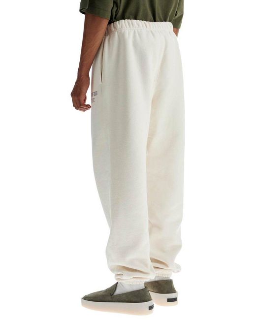 Fear Of God White Fleece Sweatpants Wide Fit for men