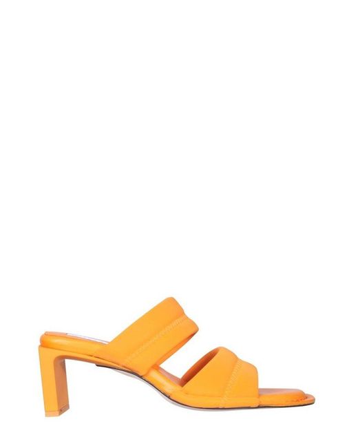 Miista Orange Yvonne Chic Block Heel Sandals