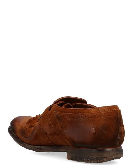 Church's Brown Shanghai Monk Strap Brogues for men