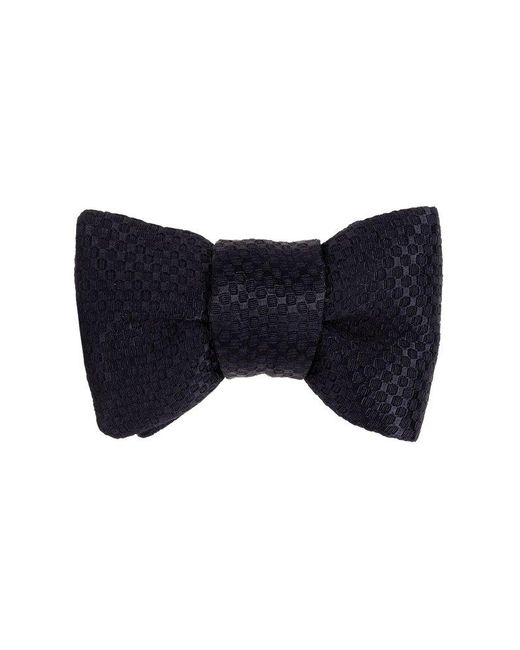 Tom Ford Blue Patterned Bow Tie for men