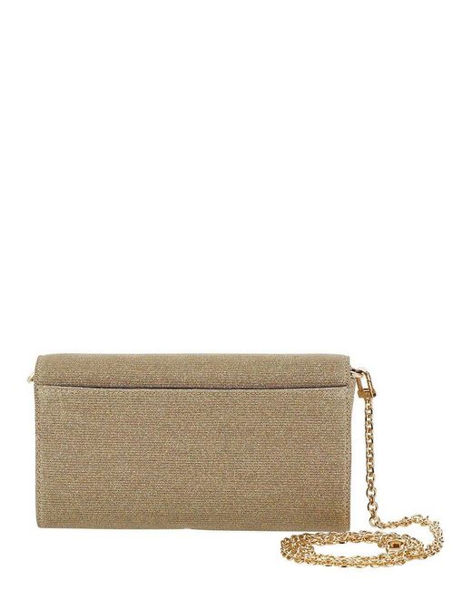 Michael Kors Gray Colored Pouch With Logo Plaque