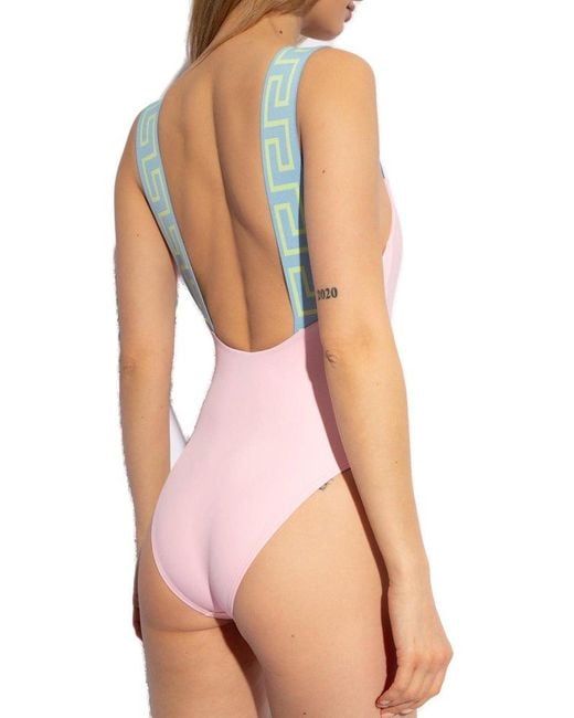 Versace Pink One-Piece Swimsuit