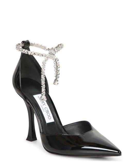 Jimmy Choo Black Stevie 100 Pumps