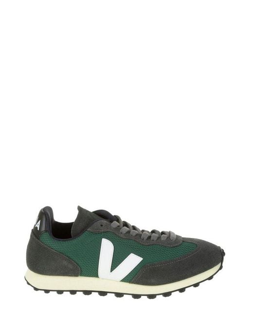 Veja Suede Rio Branco Lace-up Sneakers in Green for Men | Lyst