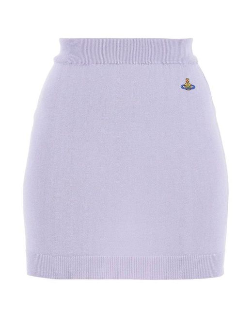 Vivienne Westwood Purple Bea Mini Skirt