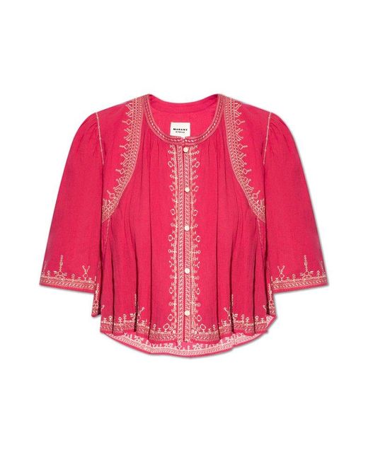 Isabel Marant Pink 'perkins' Shirt,