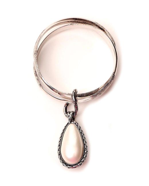 Alexander McQueen Drop Charm Bracelet in Silver (Metallic) - Lyst