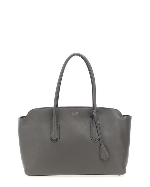 ハンドバッグ Tom Ford Alexander Large Handbag In Grainy Leather NATURAL GRAIN LEATHER ALEXANDER LARGE SHOULDER BAG | Tom