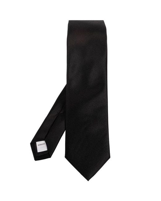 Burberry Black Silk Tie, for men