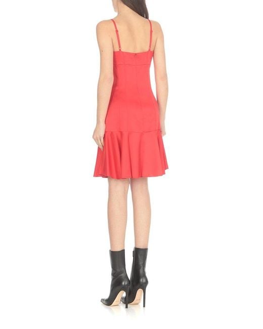 Moschino Red Jeans Sleeveless Mini Dress