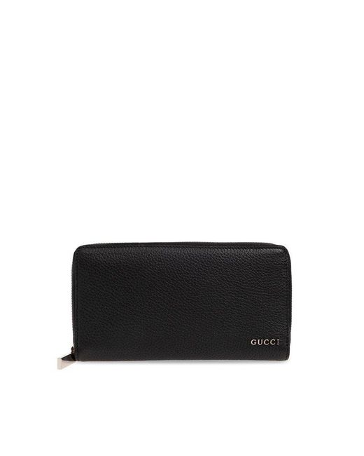 Gucci Monogrammed Wallet, in Black for Men | Lyst