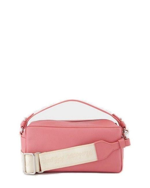 Maison Kitsuné Pink Maison Kitsune Fox Patch Shoulder Bag