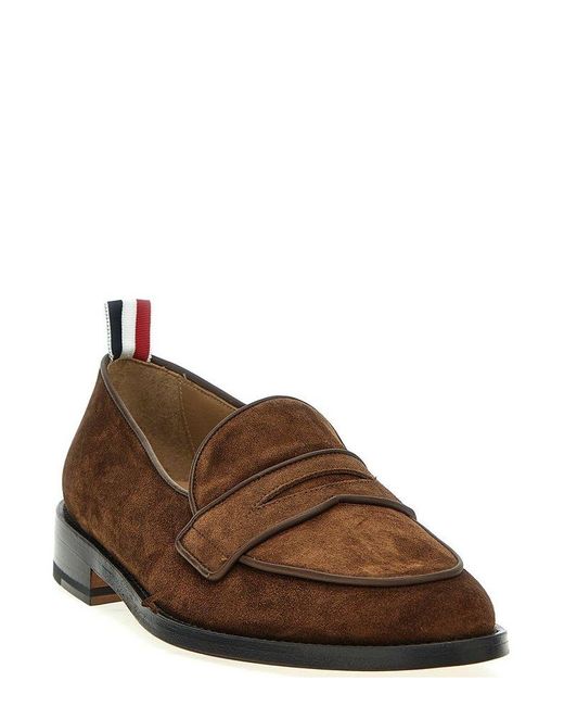 Thom Browne Brown 'varsity Penny' Loafers for men