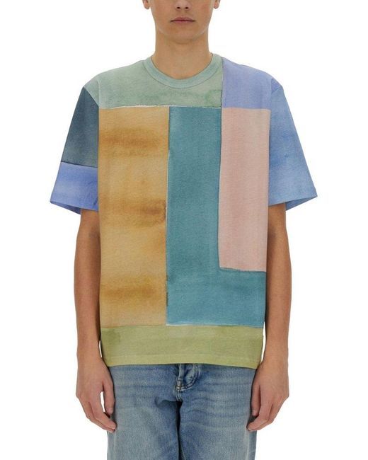 Paul Smith Blue Casual Fit Tshirt for men