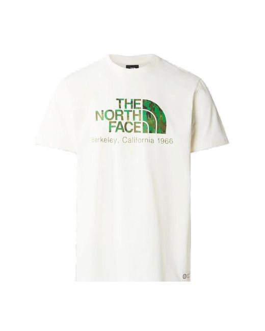 The North Face White Logo-printed Crewneck T-shirt for men