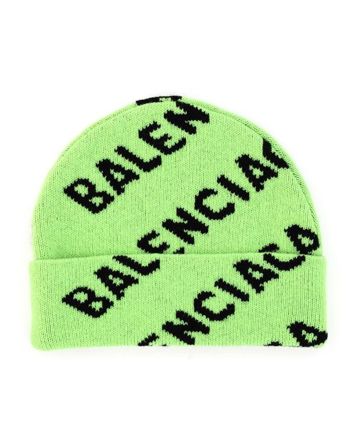 Balenciaga Logo Wool-blend Beanie in 