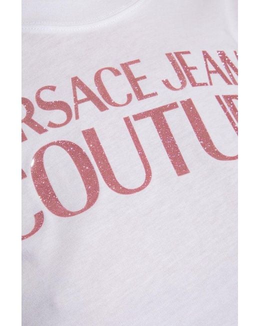 Versace White T-shirt With Logo