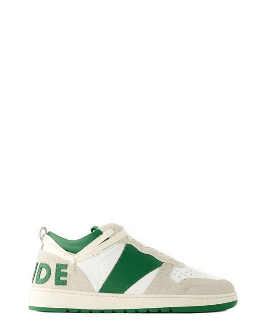Rhude Green Rhecess Low-Top Sneakers for men