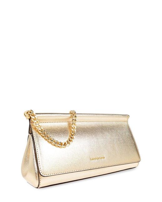 MICHAEL Michael Kors Natural Carmine Medium Metallic Pochette