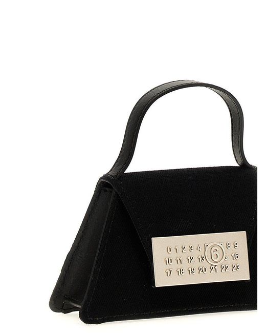 MM6 by Maison Martin Margiela Black 'Numeric Mini' Crossbody Bag
