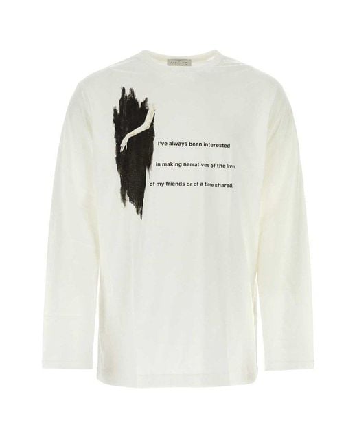 Yohji Yamamoto White T-Shirt for men