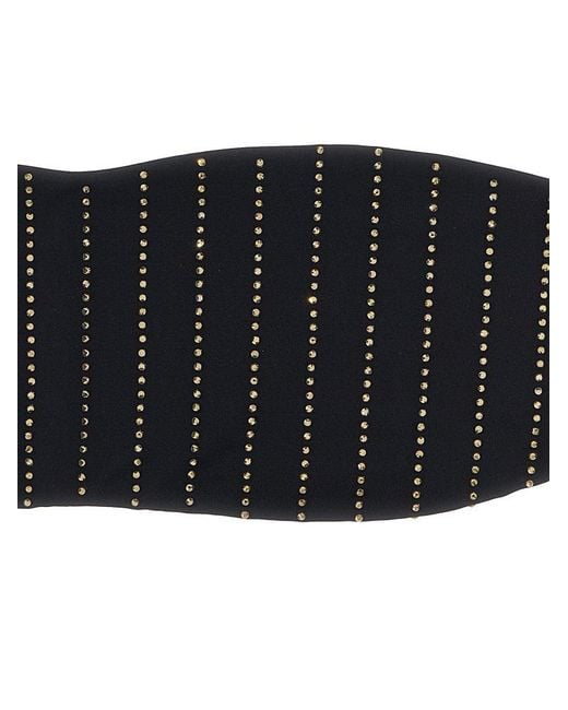 Mc2 Saint Barth Black Rebby Bikini Top