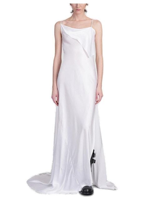 Ann Demeulemeester White Aaricia Side-Split Maxi Dress