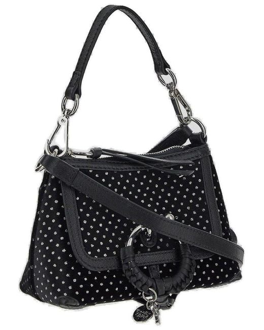 See By Chloé Black Joan Zip-up Mini Top Handle Bag