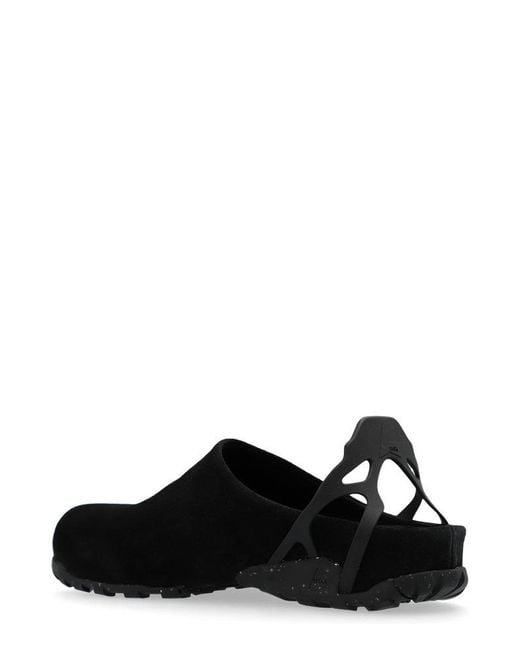 Roa Black Minimalist Backstrap Sandals