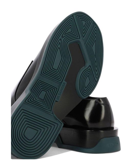 Jil Sander Black Round-toe Lace-up Shoes for men