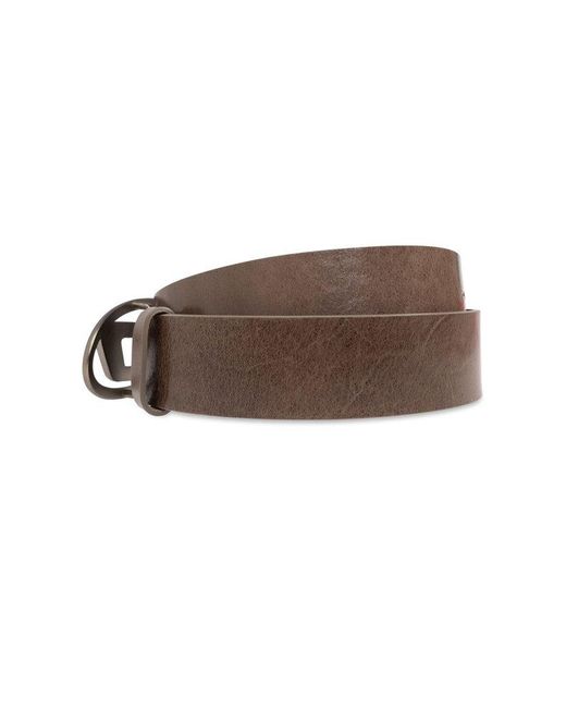 DIESEL Brown Belt Oval D Logo