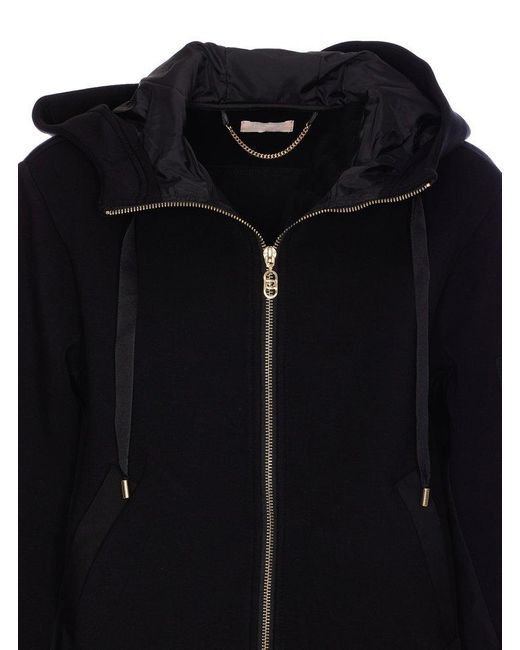 Liu Jo Blue Hooded Jacket