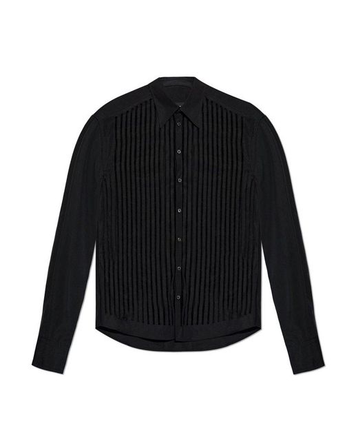 DSquared² Black Striped Pattern Shirt for men