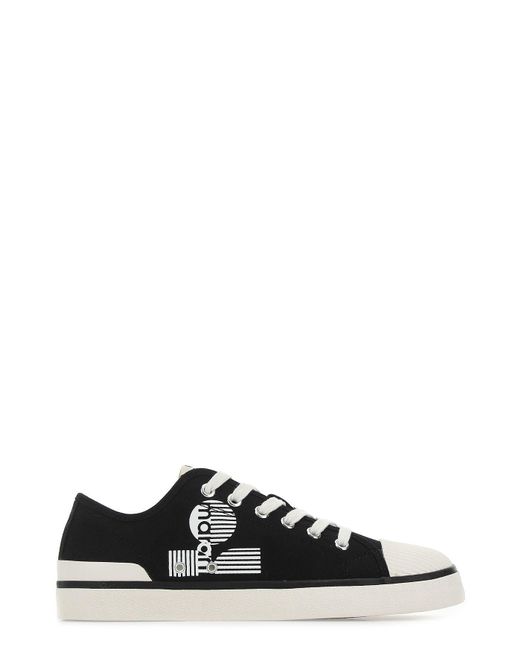 Isabel Marant Cotton Binkoo Lace-up Sneakers in Black - Lyst