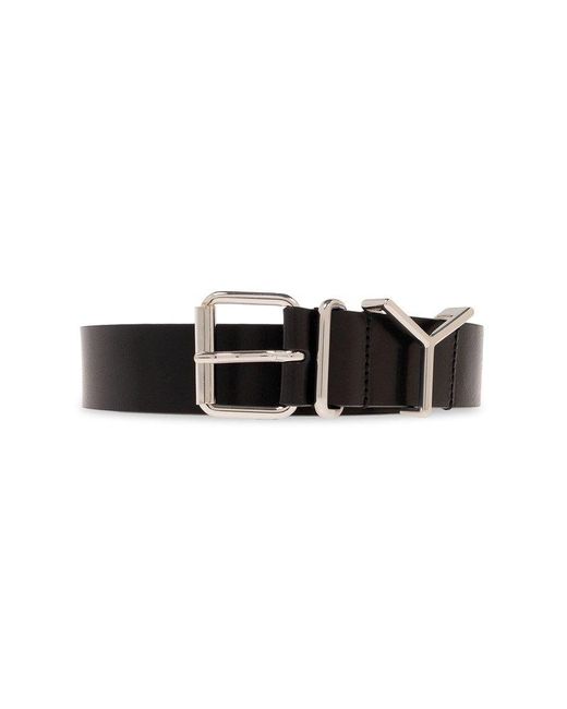 Y. Project Black Y Project Leather Belt for men