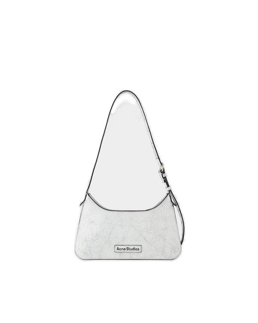 Acne White Platt Mini Shoulder Bag