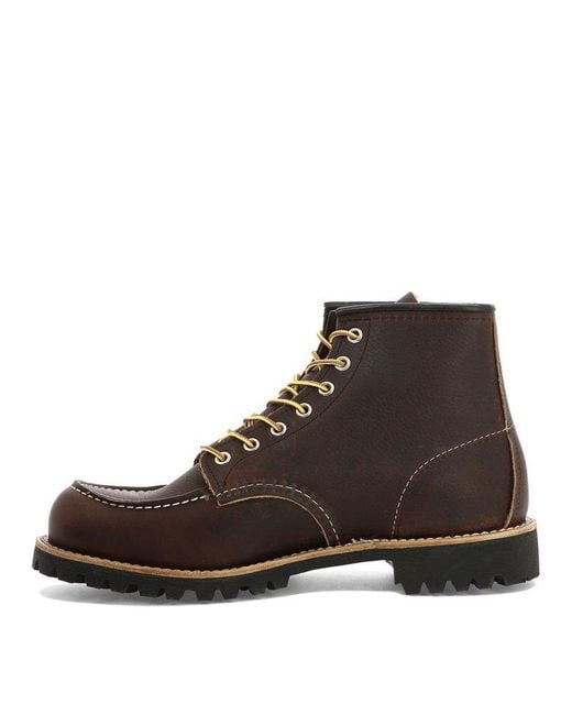 Red Wing Brown Wing Shoes "Classic Moc" Lace-Up Boots for men