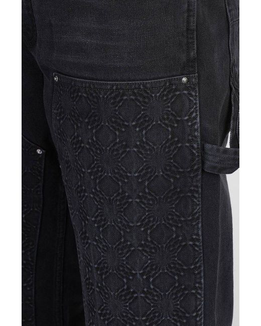 Amiri Black Debossed Ma Quad Carpenter Jeans for men