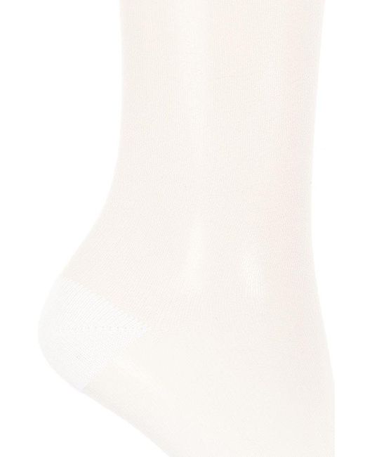 AMI White Transparent Socks,