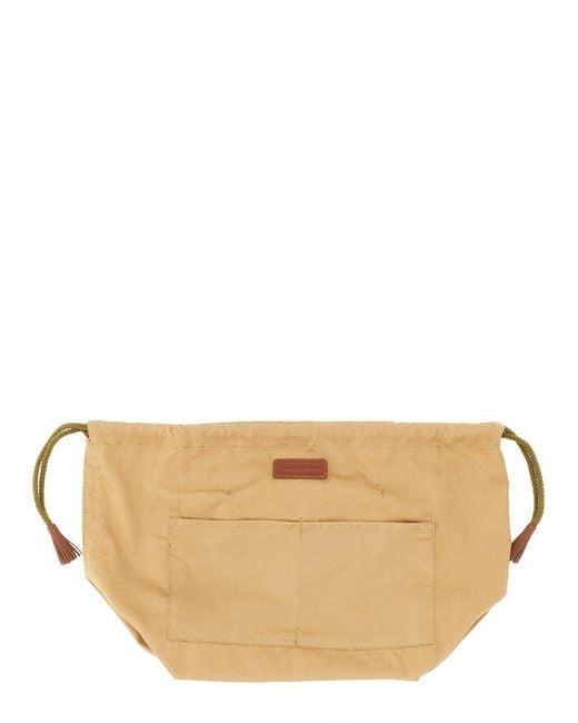 Dragon Diffusion Drawstring Clutch Bag in Natural | Lyst