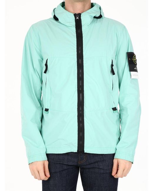 Stone Island Skin Touch Nylon Jacket In Green For Men Lyst