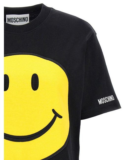 Moschino Smile T-Shirt in Black | Lyst