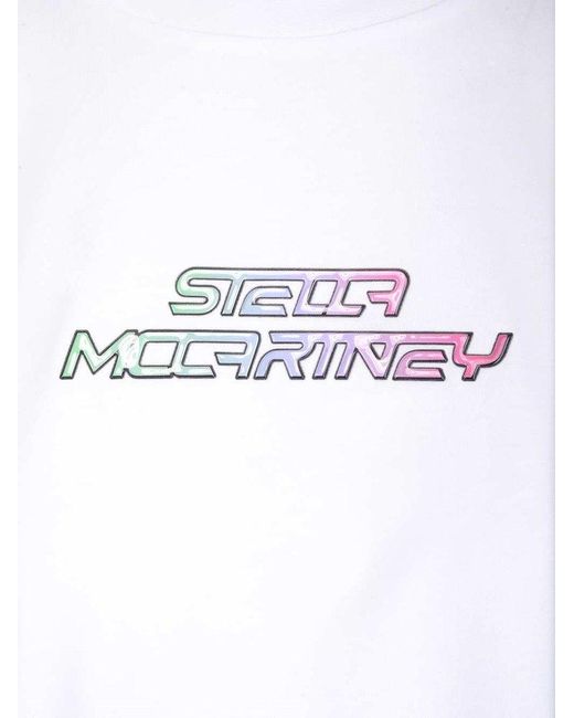 Stella McCartney White Logo Printed T-shirt