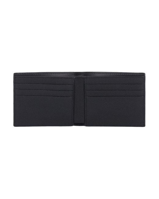 Off-White c/o Virgil Abloh Black Logo Printed Basket Bi-fold Wallet for men