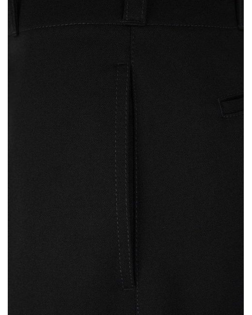Bottega Veneta Black Wool Formal Pants